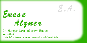 emese alzner business card